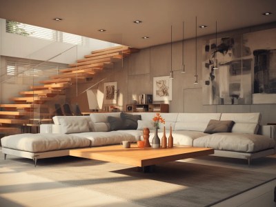 3D Interior Of Living Room