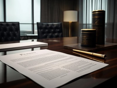 Agreement Is Shown On Top Of A Desk