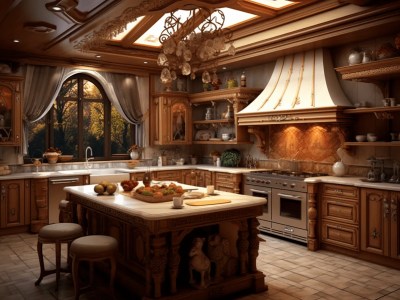 Antique Style Wooden Kitchen
