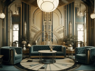Beautiful Art Deco Inspired Living Room