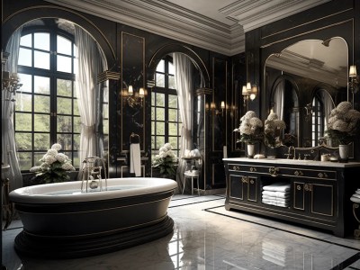 Black And Gold Bathrooms In Chic