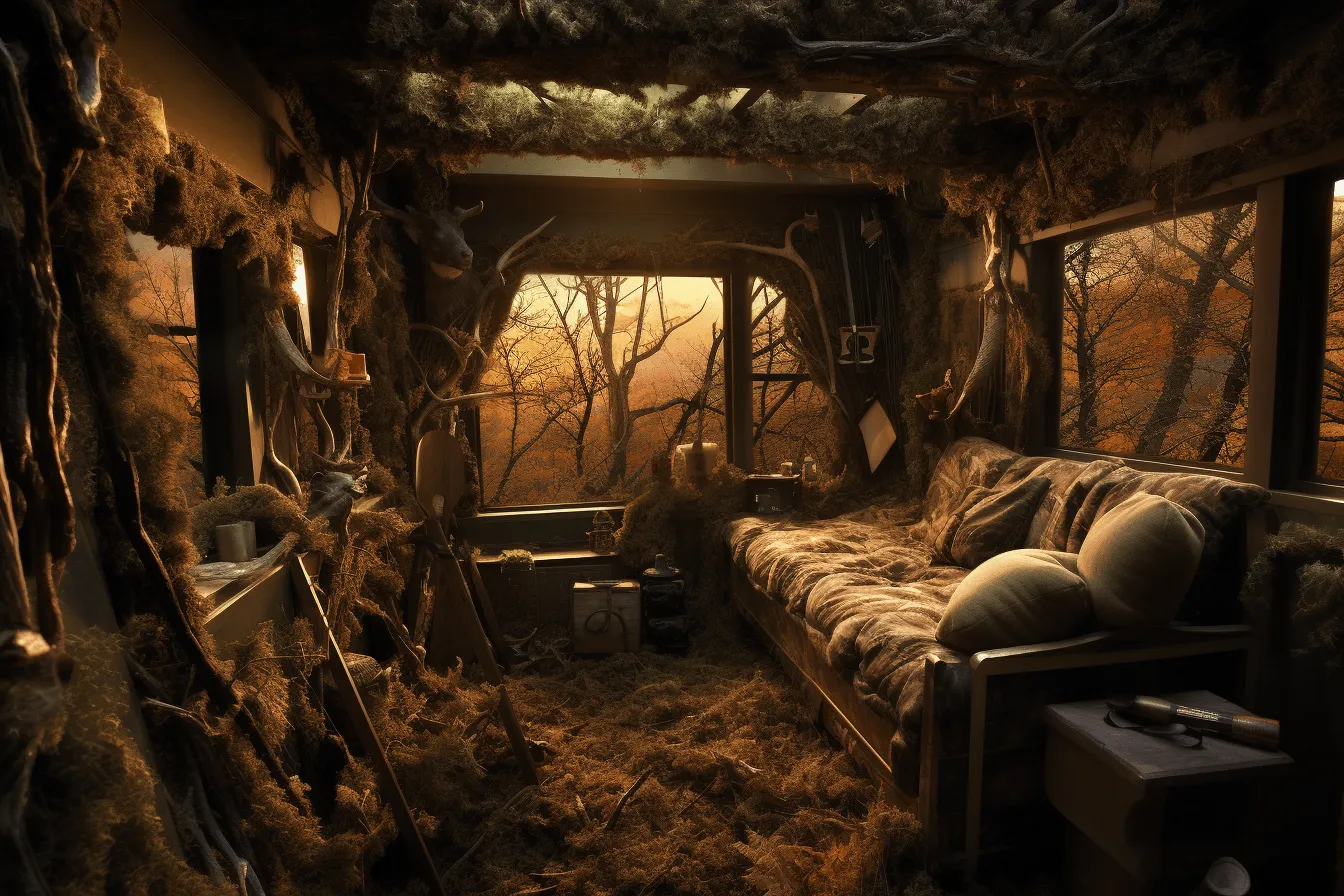 Bed is dripping in, post-apocalyptic landscapes, national geographic photo, cabincore, high detailed, dreamlike scenes, dark beige, 8k resolution
