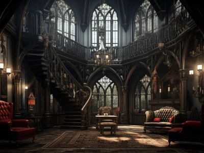 Gothic Fantasy House Interior