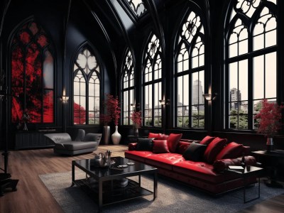 Gothic Living Room Design