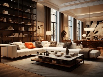 Image Of Living Room In A Modern Apartment