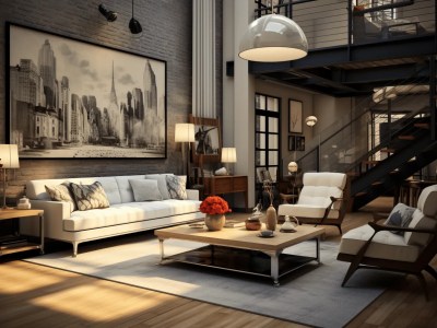 Industrial Living Room With Loft  Jpg Furniture And Furniture