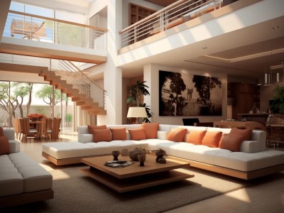 Interior Design Of Living Room With Contemporary Interior