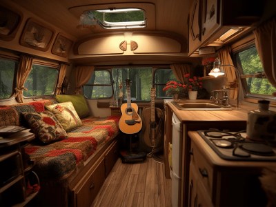 Interior In A Van