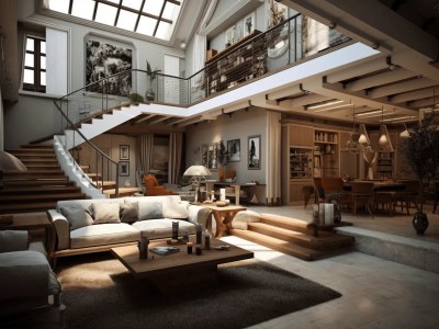 Interior Loft Design  3D Interior