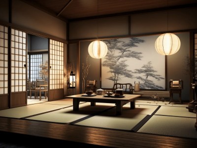 Japanese House In A Building
