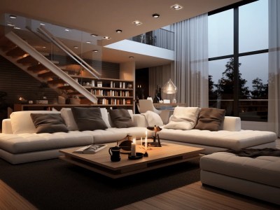 Large Living Room By The Light