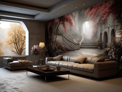 Living Area Decorated In A Fantasy Scene
