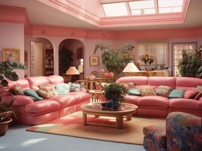 Living Room Is Pink
