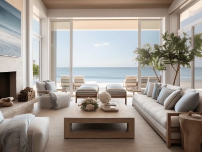 Living Room Looking Out To The Ocean
