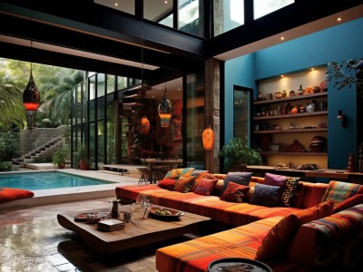 Living Room With A Pool
