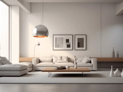 Modern White Living Room