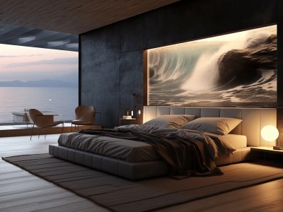 Ocean Scene In A Bedroom