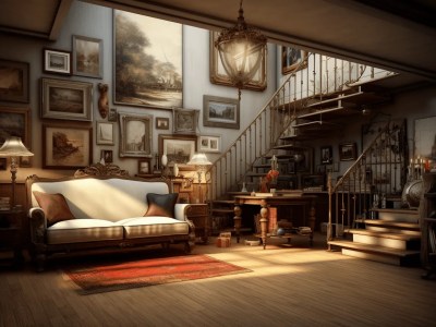 Old Fashioned Living Room