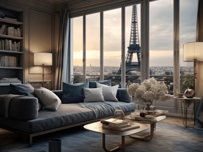 Paris Skyline Living Room Photography 5A89F0Ec