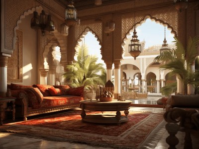 Room In A Mediterranean Style Architecture  Azur Furniture, Rugs, And Decor