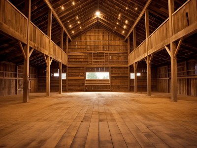 Room Inside Of A Large Barn  Photo By George Ely