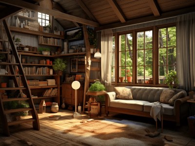 Room Made Of Wood