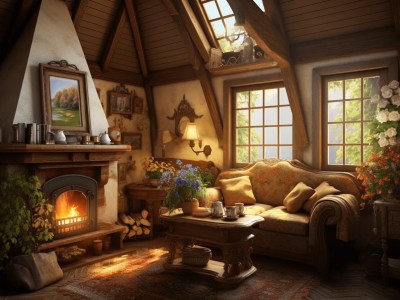 Room With A Fireplace