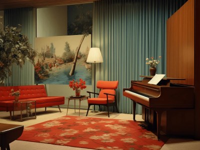 Room With A Piano And Chairs