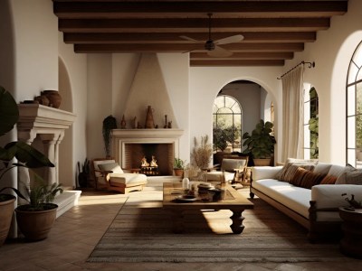 Rustic Interior Living Room In Mediterranean Style By Claudio Roma