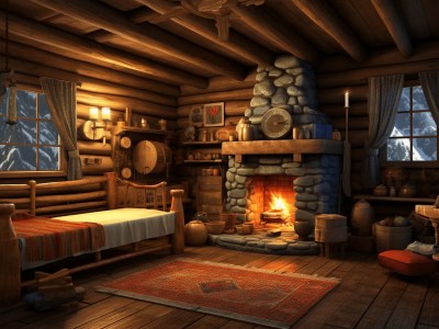 Small 3D Cabin Room