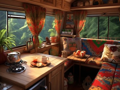 This Is A Nice Dining Room In A Van
