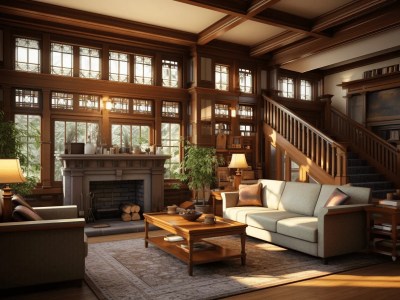 Traditional Living Room With Hardwood Floors And Beautiful Windows