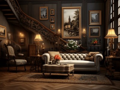 Victorian Style Living Room  Design