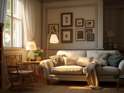 White Couch In An Apartment